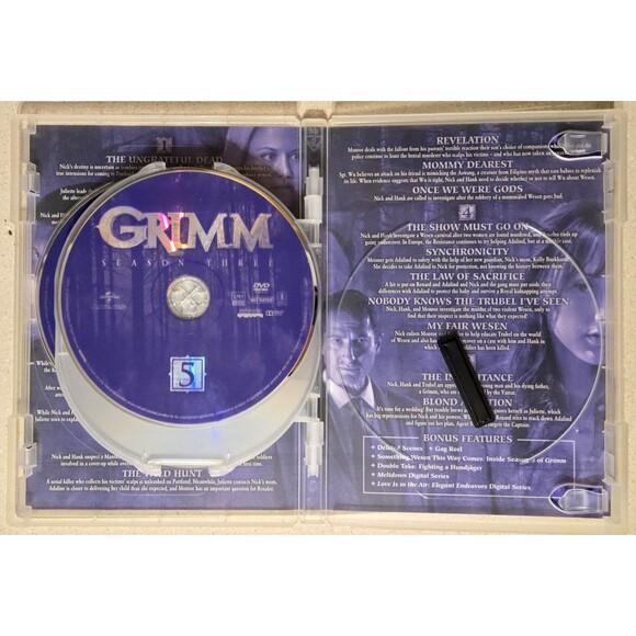 Grimm DVD Seasons 2 - 5 David Giuntoli TV Series Horror Universal Season 2 3 4 5 - Picture 9 of 15